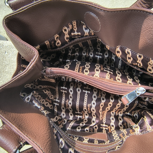 Tignanello Pebbled Leather Multi-Pocket Shoulder Bag - Picture 7 of 10